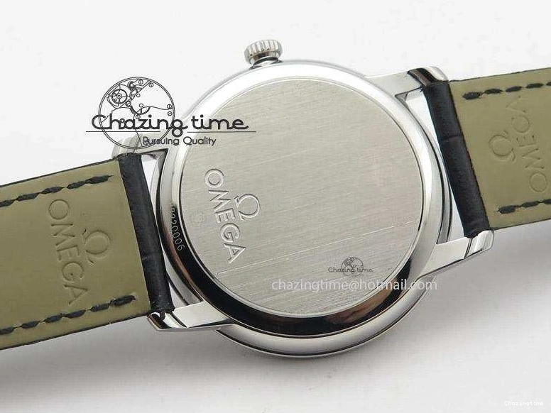 0113 De Ville MK 1:1 Best Edition SS Black Dial On Black Leather Strap A HighQuality 8261